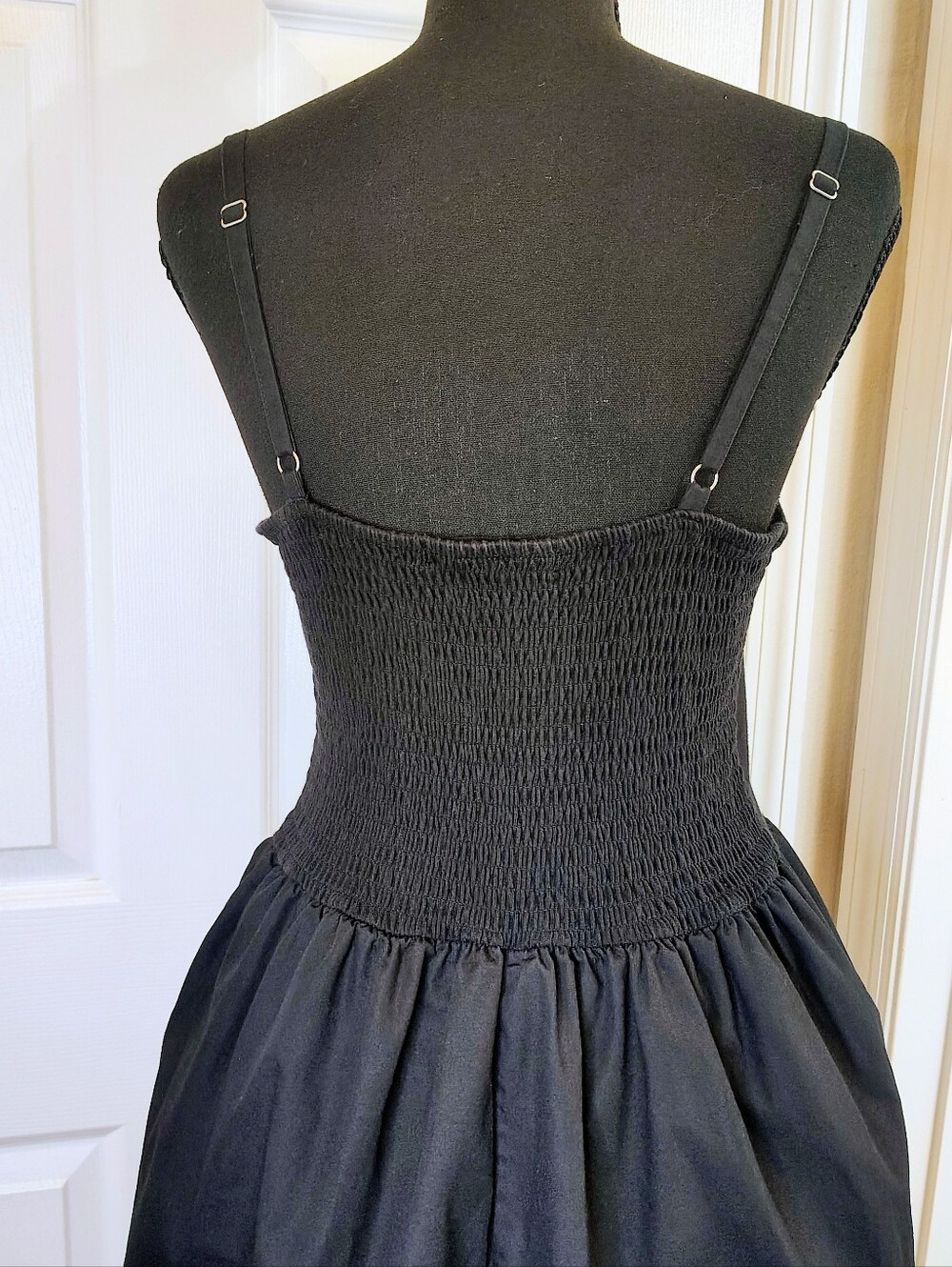 Madden NYC Black Balloon Bubble Hem Summer Mini Dress Festival Y2K Ballet Large - Picture 6 of 12